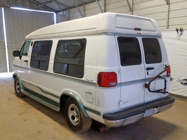 2B6HB21Y5TK169936 - 1996 DODGE RAM VAN B2 WHITE photo 3