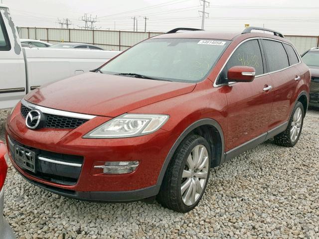 JM3TB28A880147959 - 2008 MAZDA CX-9 RED photo 2