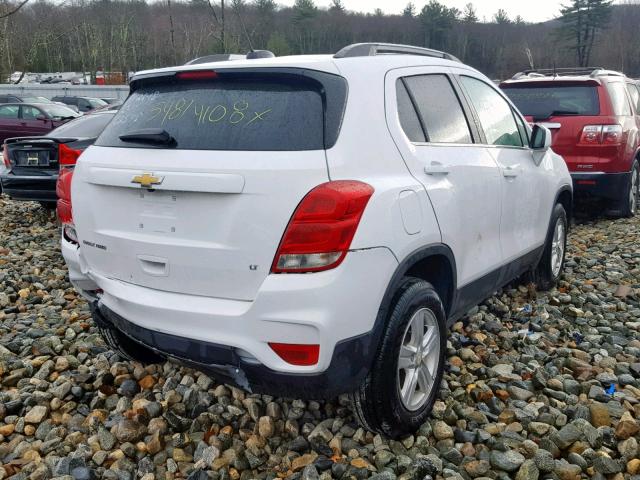 3GNCJPSB1HL134264 - 2017 CHEVROLET TRAX 1LT WHITE photo 4