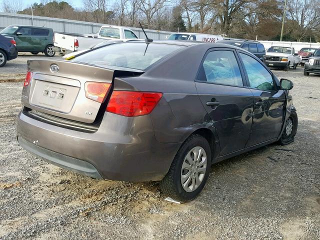 KNAFU4A23D5740105 - 2013 KIA FORTE EX BROWN photo 4