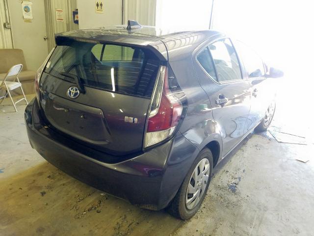 JTDKDTB39F1114619 - 2015 TOYOTA PRIUS C GRAY photo 4