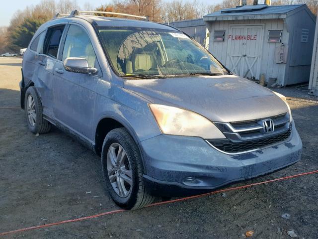 JHLRE4H79BC007163 - 2011 HONDA CR-V EXL BLUE photo 1