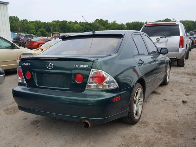 JTHBD182910024483 - 2001 LEXUS IS 300 GREEN photo 4