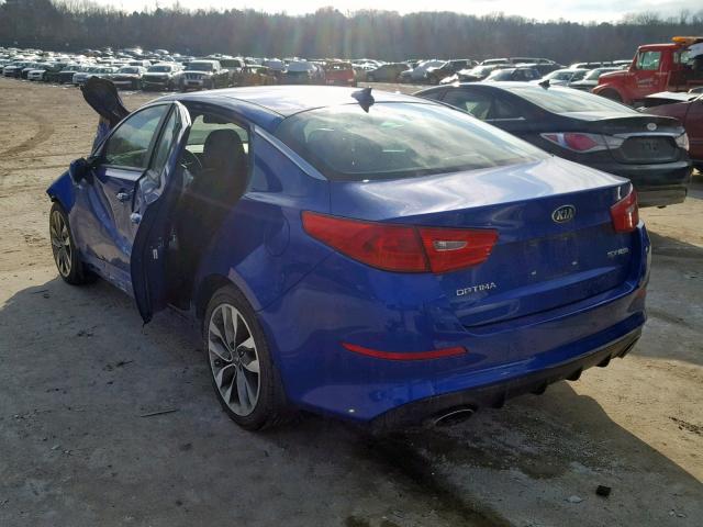 5XXGR4A61FG391830 - 2015 KIA OPTIMA SX BLUE photo 3