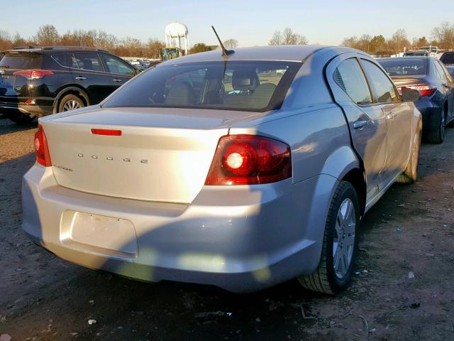 1B3BD4FB6BN610179 - 2011 DODGE AVENGER EX SILVER photo 4