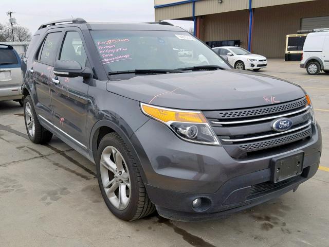 1FM5K7F84FGB98292 - 2015 FORD EXPLORER L CHARCOAL photo 1