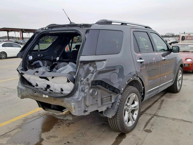 1FM5K7F84FGB98292 - 2015 FORD EXPLORER L CHARCOAL photo 4