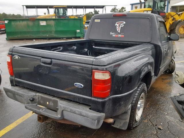 1FTYR10D04PA26578 - 2004 FORD RANGER BLACK photo 4