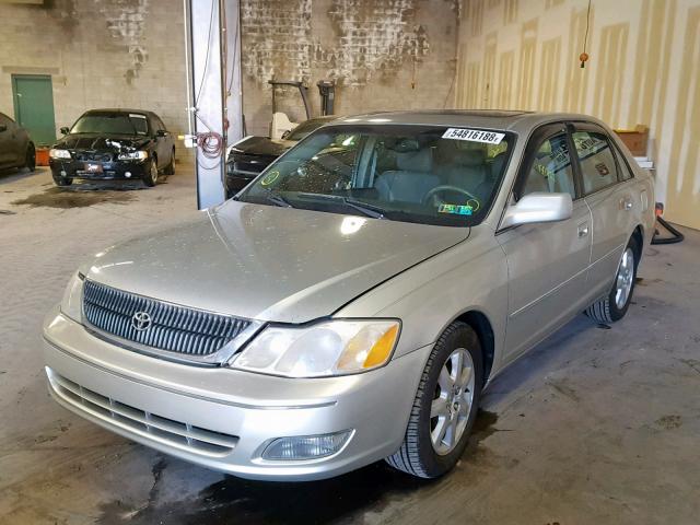 4T1BF28B7YU016916 - 2000 TOYOTA AVALON XL SILVER photo 2