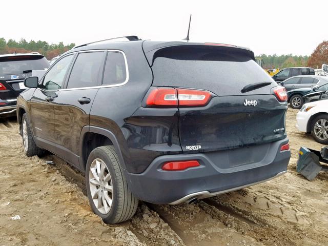 1C4PJLDB9HW526662 - 2017 JEEP CHEROKEE L BLACK photo 3