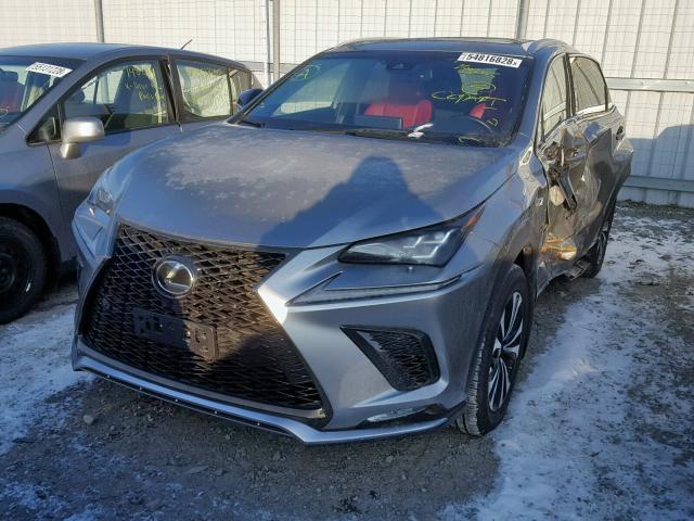 JTJBARBZ6J2168766 - 2018 LEXUS NX 200T SILVER photo 2