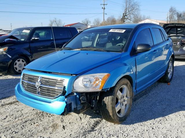 1B3HB48A19D103999 - 2009 DODGE CALIBER SX BLUE photo 2