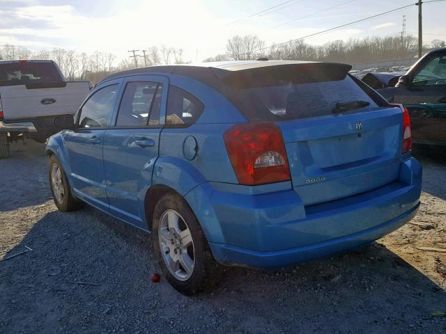 1B3HB48A19D103999 - 2009 DODGE CALIBER SX BLUE photo 3