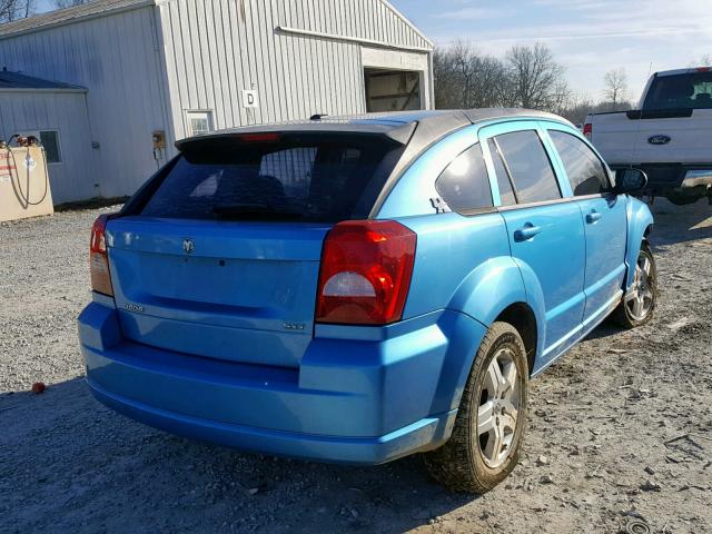 1B3HB48A19D103999 - 2009 DODGE CALIBER SX BLUE photo 4