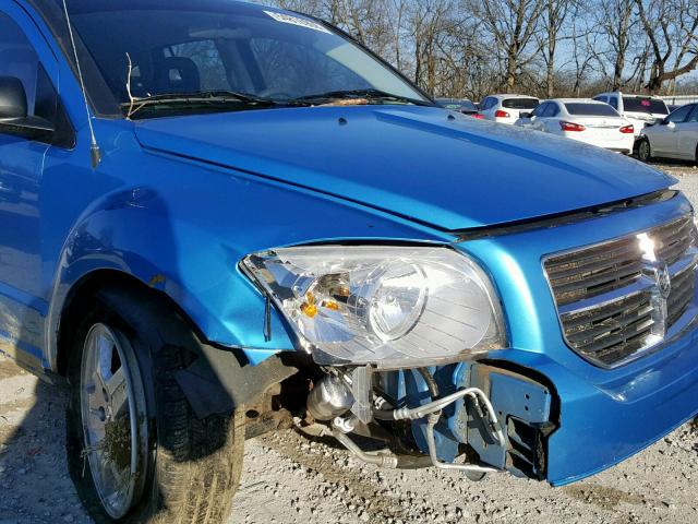 1B3HB48A19D103999 - 2009 DODGE CALIBER SX BLUE photo 9