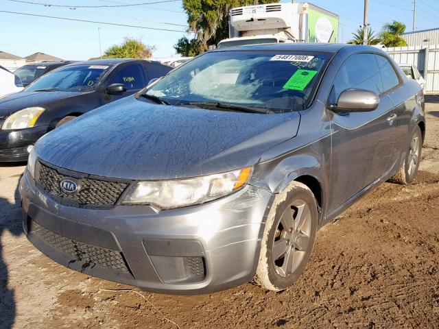 KNAFU6A27A5263461 - 2010 KIA FORTE EX GRAY photo 2