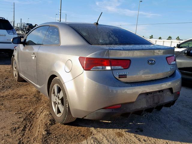 KNAFU6A27A5263461 - 2010 KIA FORTE EX GRAY photo 3