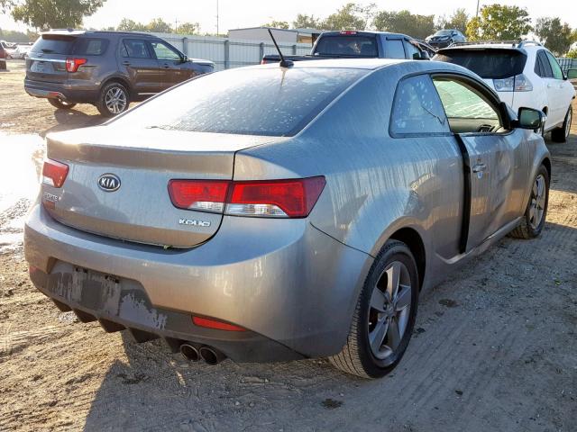 KNAFU6A27A5263461 - 2010 KIA FORTE EX GRAY photo 4