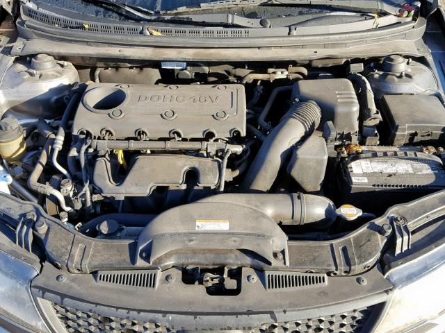 KNAFU6A27A5263461 - 2010 KIA FORTE EX GRAY photo 7