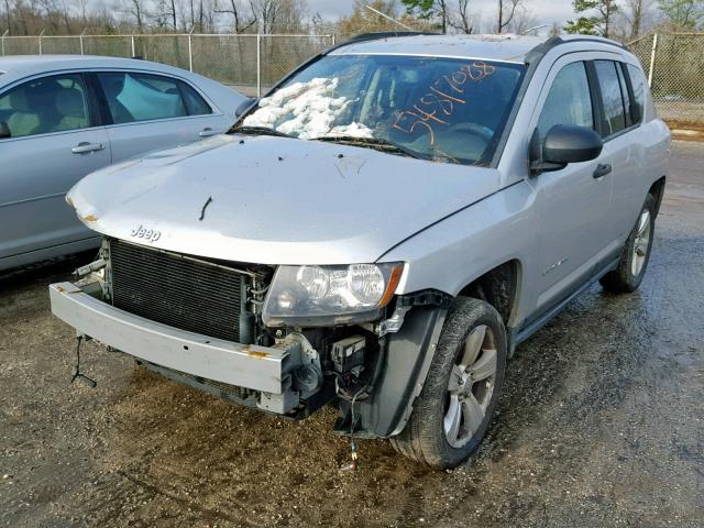 1C4NJCBBXED567125 - 2014 JEEP COMPASS SP SILVER photo 2