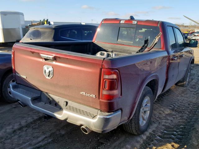 1C6SRFDT1KN820235 - 2019 RAM 1500 LARAM RED photo 4