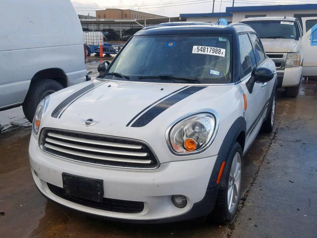 WMWZB3C55EWM32661 - 2014 MINI COOPER COU WHITE photo 2