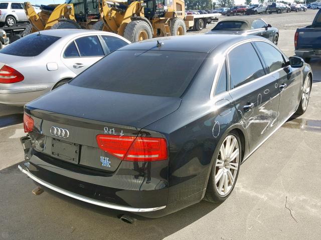 WAURGAFDXEN002770 - 2014 AUDI A8 L QUATT BLACK photo 4