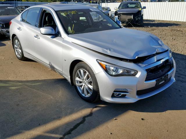 JN1BV7AR6EM696401 - 2014 INFINITI Q50 BASE SILVER photo 1