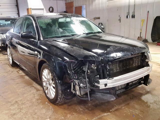 WAUAF78E98A166659 - 2008 AUDI A4 2.0T BLACK photo 1