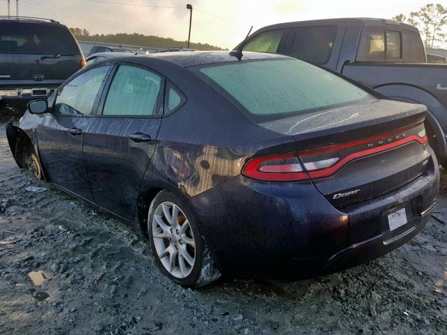 1C3CDFBA9DD240533 - 2013 DODGE DART SXT BLUE photo 3