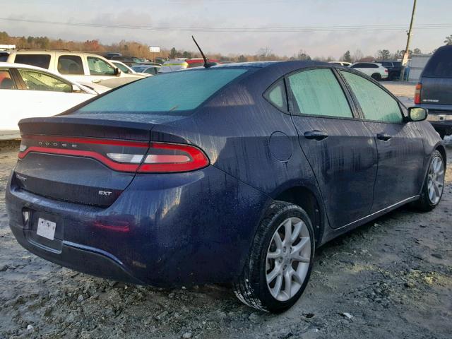 1C3CDFBA9DD240533 - 2013 DODGE DART SXT BLUE photo 4