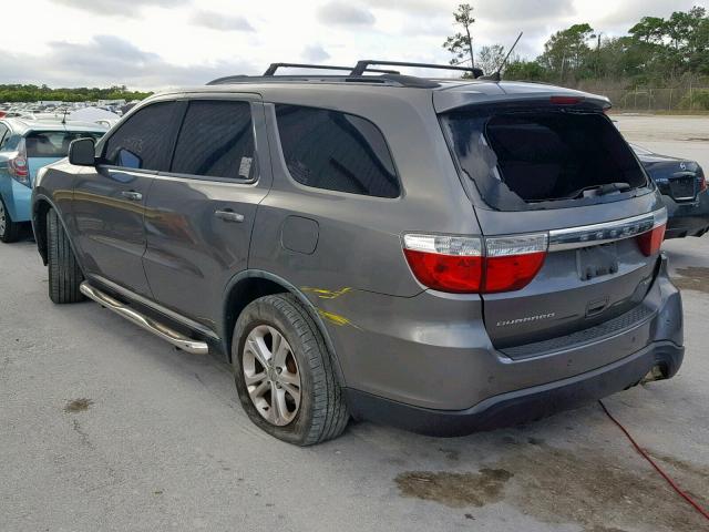 1D4RD4GG1BC732194 - 2011 DODGE DURANGO CR GRAY photo 3