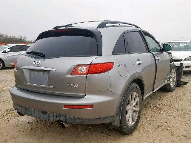 JNRAS08U66X101002 - 2006 INFINITI FX35 BEIGE photo 4