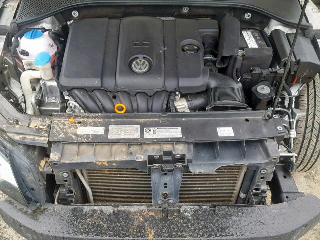 1VWAP7A30CC046249 - 2012 VOLKSWAGEN PASSAT S SILVER photo 7