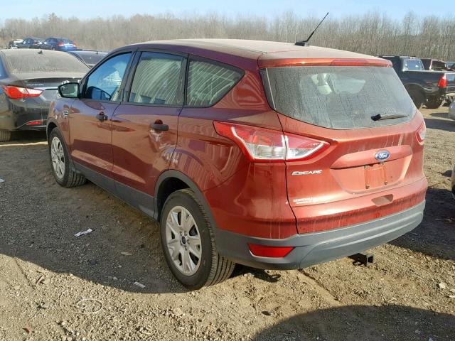 1FMCU0F7XFUA16189 - 2015 FORD ESCAPE S BURGUNDY photo 3