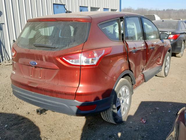 1FMCU0F7XFUA16189 - 2015 FORD ESCAPE S BURGUNDY photo 4