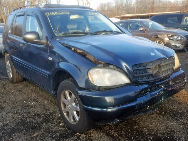 4JGAB72E61A243464 - 2001 MERCEDES-BENZ ML 430 BLUE photo 1