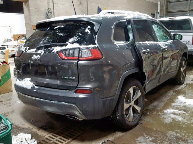 1C4PJMDX9KD200526 - 2019 JEEP CHEROKEE L GRAY photo 4