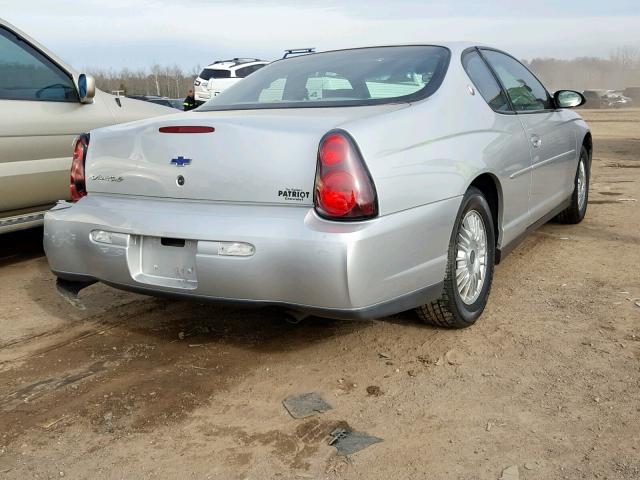 2G1WW12E6Y9172633 - 2000 CHEVROLET MONTE CARL ვერცხლისფერი ფოტო 4