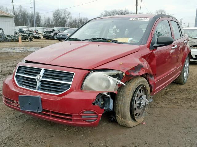 1B3HB48B37D336949 - 2007 DODGE CALIBER SX RED photo 2