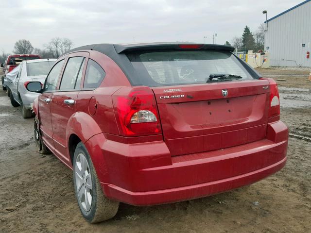 1B3HB48B37D336949 - 2007 DODGE CALIBER SX RED photo 3