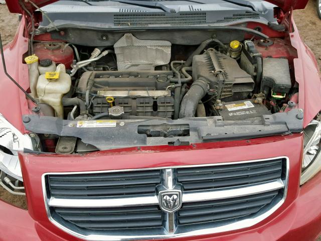 1B3HB48B37D336949 - 2007 DODGE CALIBER SX RED photo 7