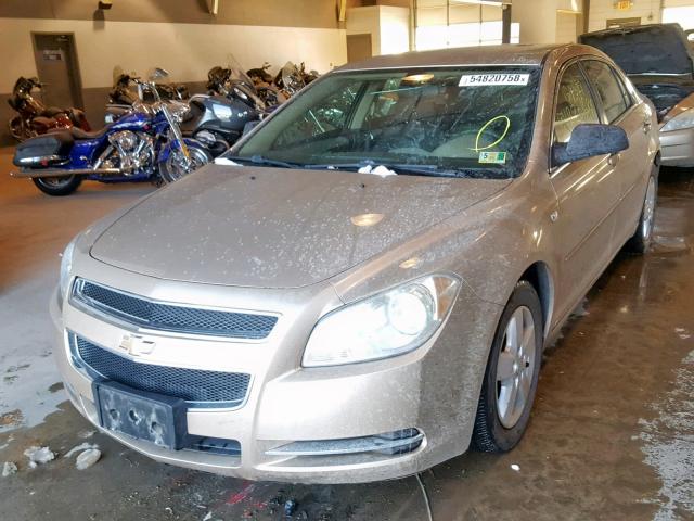 1G1ZG57B284191411 - 2008 CHEVROLET MALIBU LS 米色 照片 2