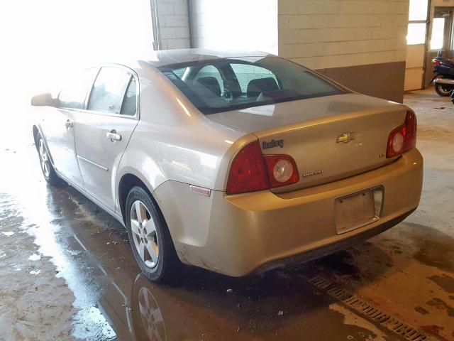 1G1ZG57B284191411 - 2008 CHEVROLET MALIBU LS 米色 照片 3