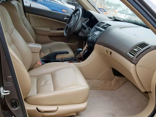 1HGCM568X7A024453 - 2007 HONDA ACCORD EX GRAY photo 5