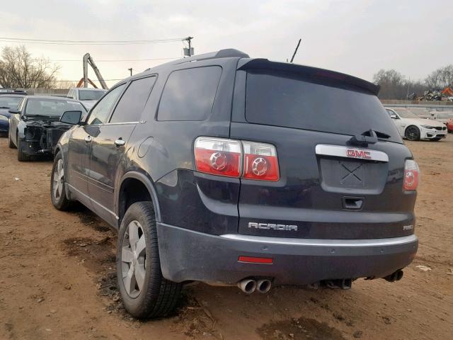 1GKKVRED9BJ147669 - 2011 GMC ACADIA SLT BLACK photo 3