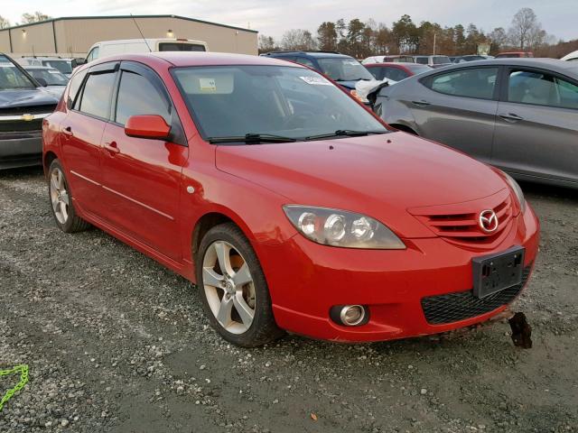 JM1BK143641125985 - 2004 MAZDA 3 HATCHBAC RED photo 1