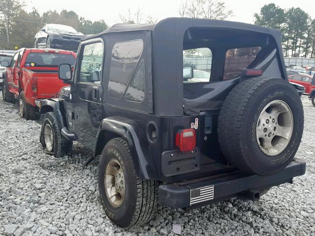 1J4FA59S33P309539 - 2003 JEEP WRANGLER / BLACK photo 3