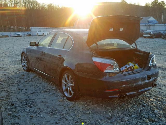 WBANW13518CZ76099 - 2008 BMW 535 I BLACK photo 3