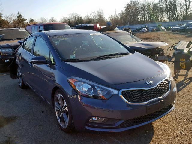 KNAFZ4A83F5375983 - 2015 KIA FORTE EX GRAY photo 1